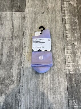 Lululemon Daily Essential Quarter Length Socks Unisex Size XL (M) 11-14